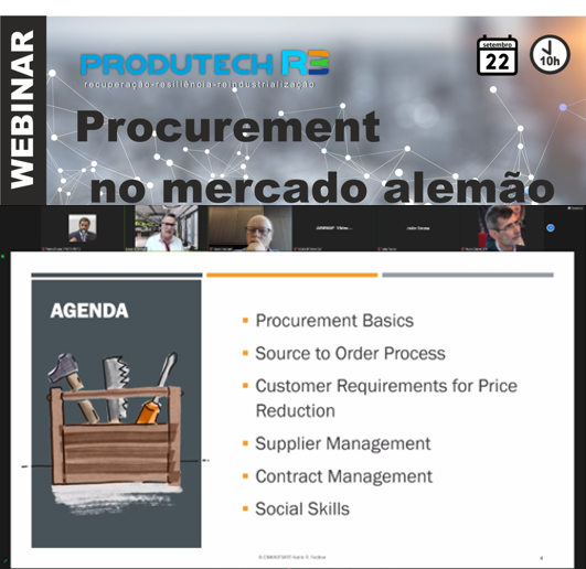 PRODUTECH R3 organizou webinar “Procurement no mercado alemão”